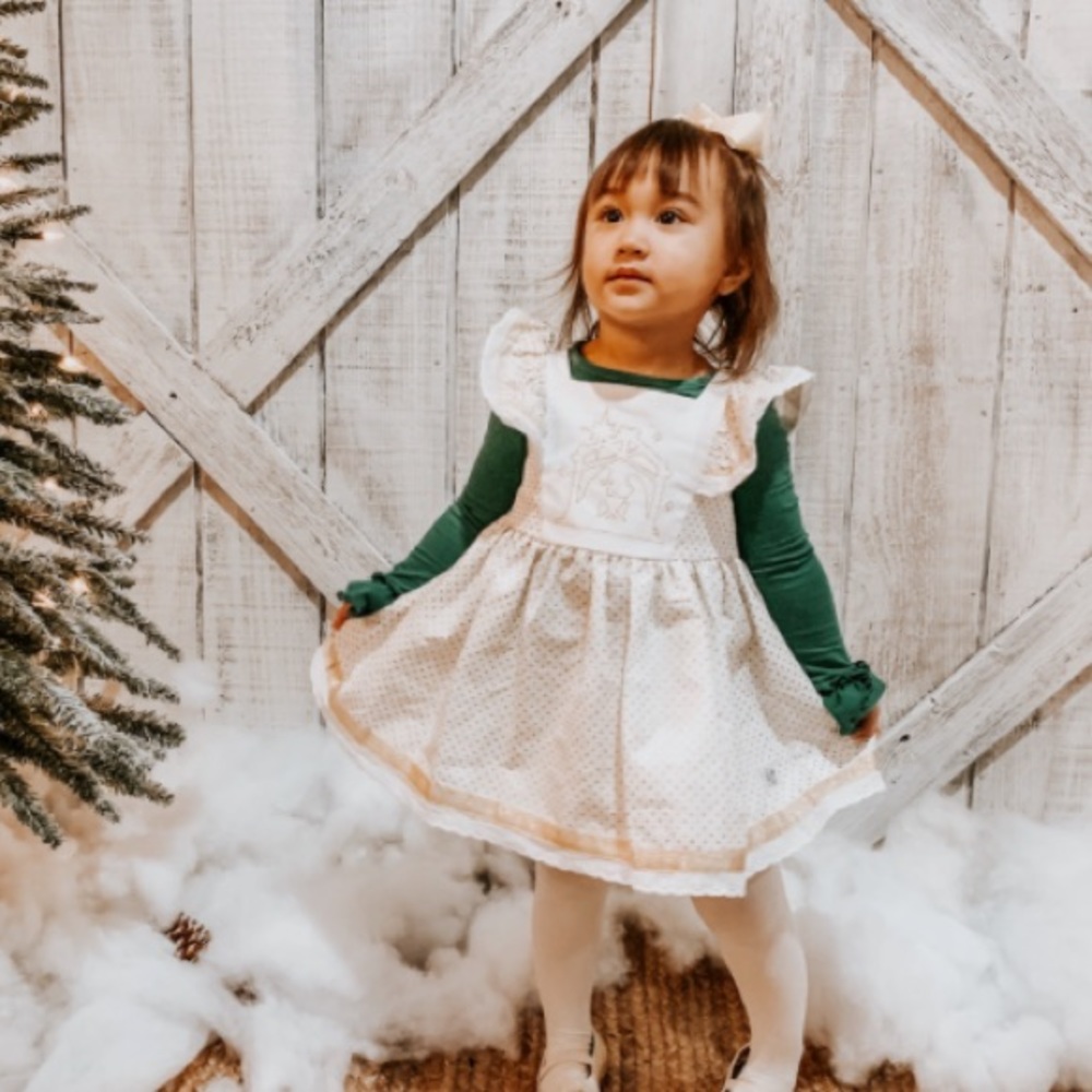 Ricrac and Ruffles Nativity Dress
